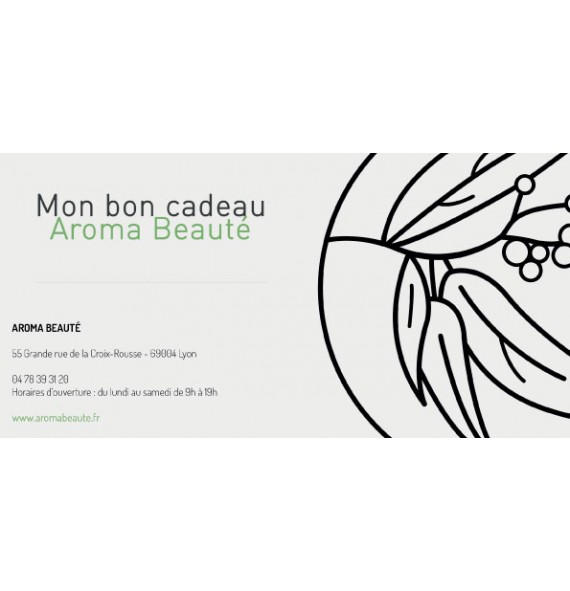 Chèque cadeau 50 € - Aroma...