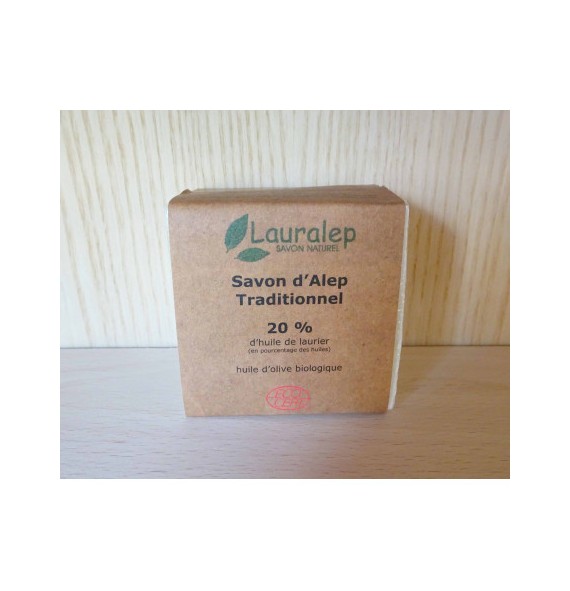 Savon alep 20 % laurier -...