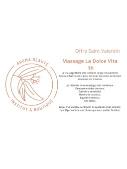 Chèque cadeau Massage Dolce...